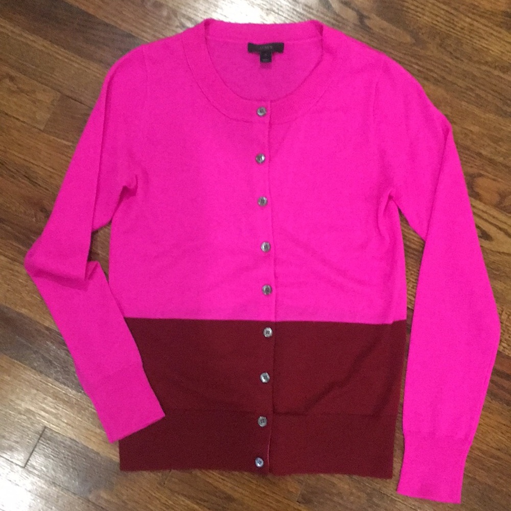 Color Blocked Cardigan Sweater